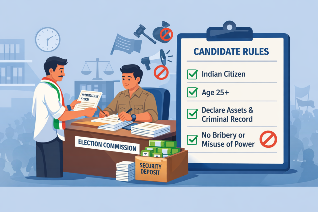 Candidate filing nomination Tamil Nadu elections